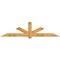 Ekena Millwork Kennewick Rough Sawn Timber Gable Bracket, Western Red Cedar, 108"W x 27"H x 4"D x 6"F, 6/12 Pitch GBW108X27X0406KEN00RWR - alternate 1